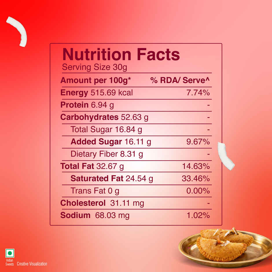 UNIBIC Dryfruit Coconut Gujiya By UNIBIC Swaadesi