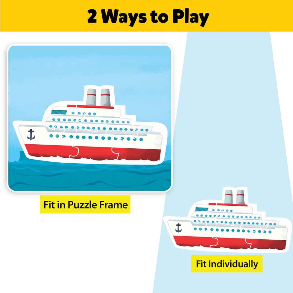 Little Berry Baby's First Puzzle Game: Modes Of Transport | Fun and Educational Jigsaw Puzzle |Lb49