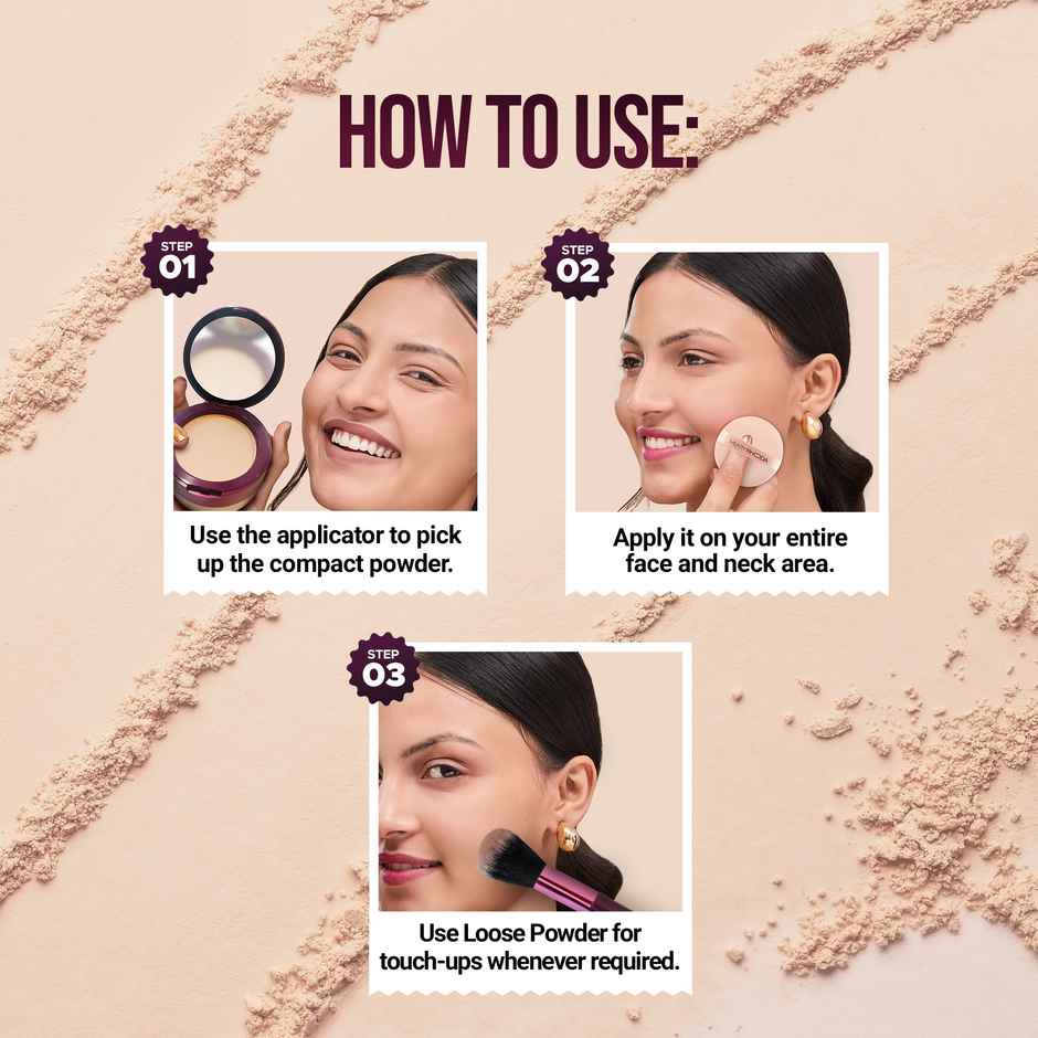 Hilary Rhoda The Setting Duo Compact & Loose Powder | 2-in-1 | Ivory - Shade 01