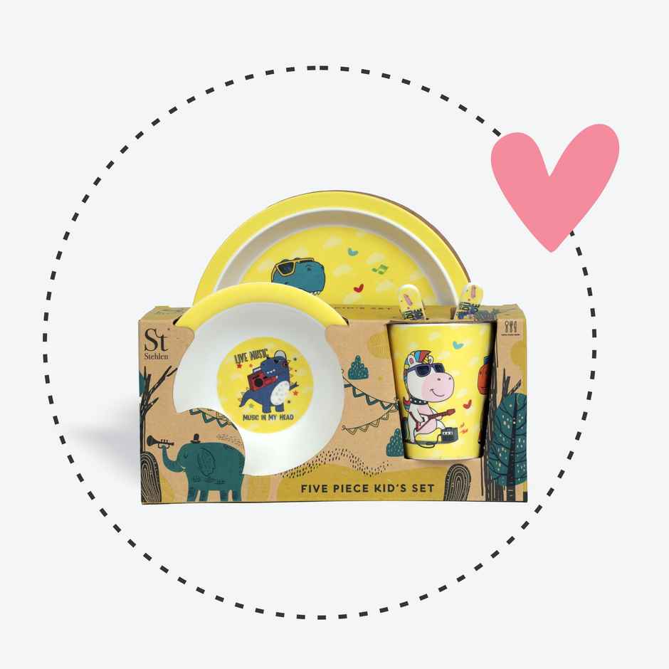 Stehlen Melamine 5 Pcs Feeding Kids Set -Maria Mermaid