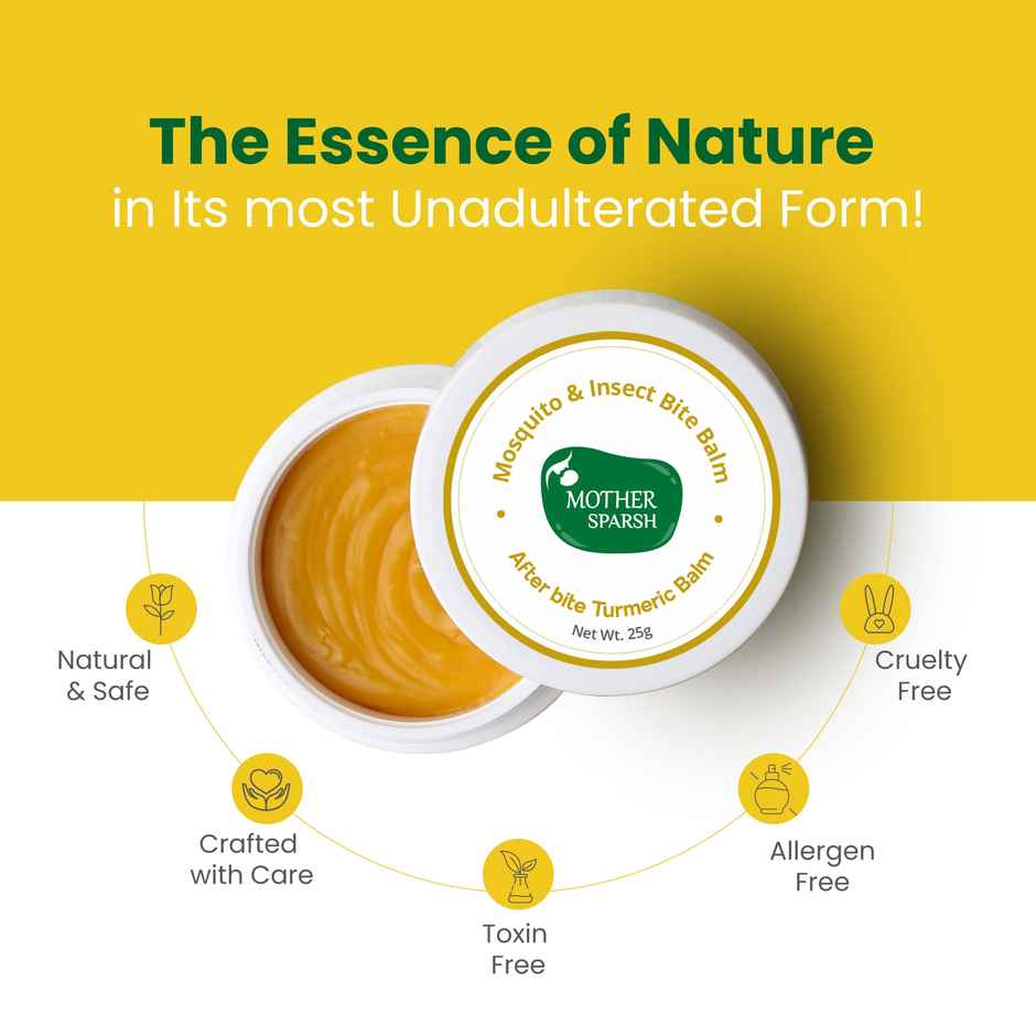 Mother Sparsh After Bite Turmeric Balm For Rashes And Mosquito Bites