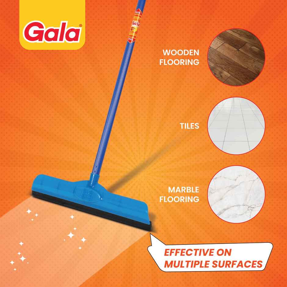 Gala Double Lip Bathroom And Floor Wiper, Blue