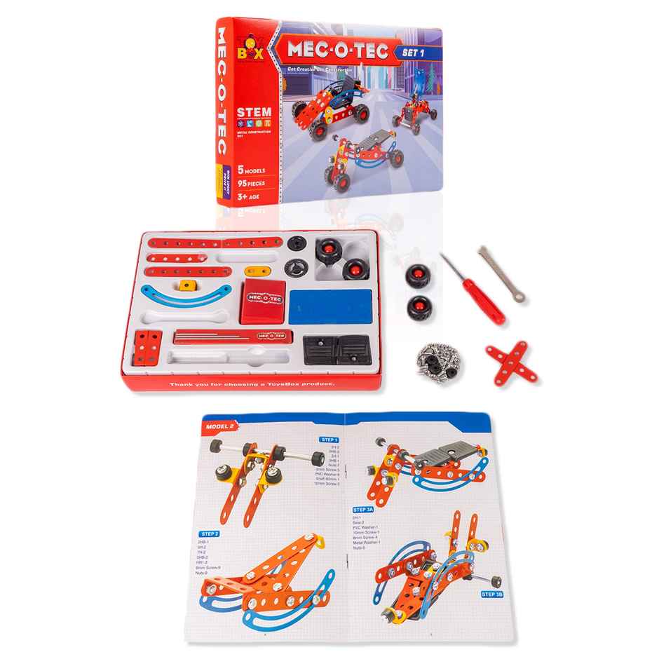 Ratna's Mec-O-Tec Set-1 | Blue & Red | 3+ years