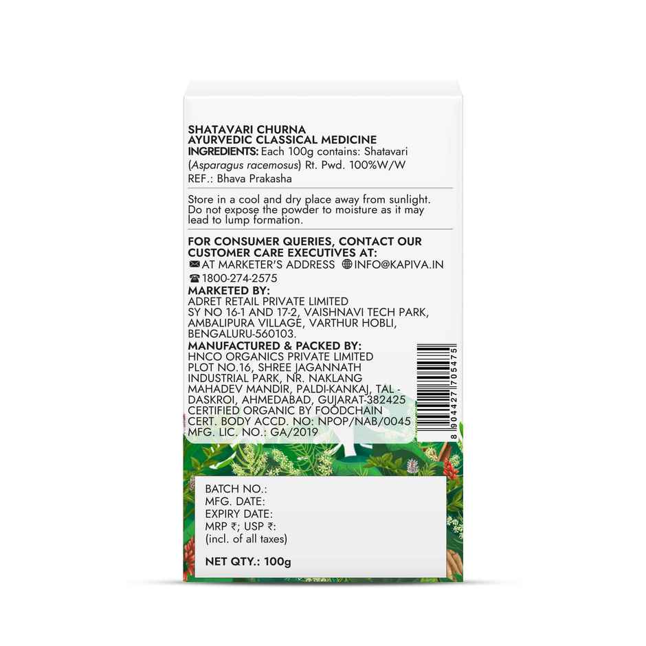 Kapiva Organic Shatavari Powder