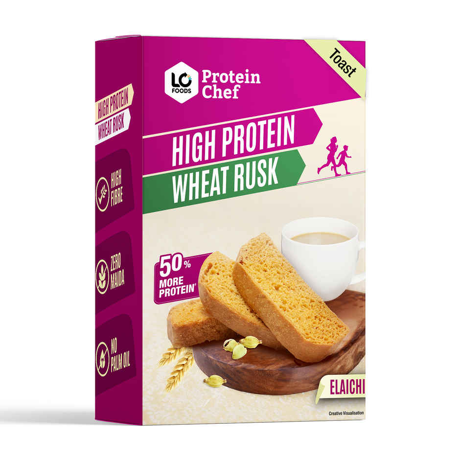 Protein Chef High Protein Zero Maida Rusk | Premium Bake Toast