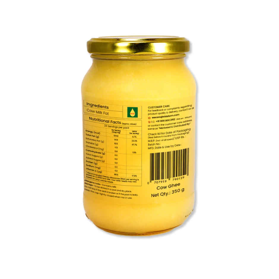 Sid's Farm Cow Ghee | Pure & Authentic