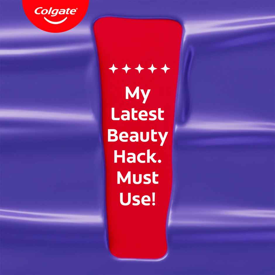 Colgate Visible White Purple Toothpaste Color-Corrects Yellow Tones On 1st Use