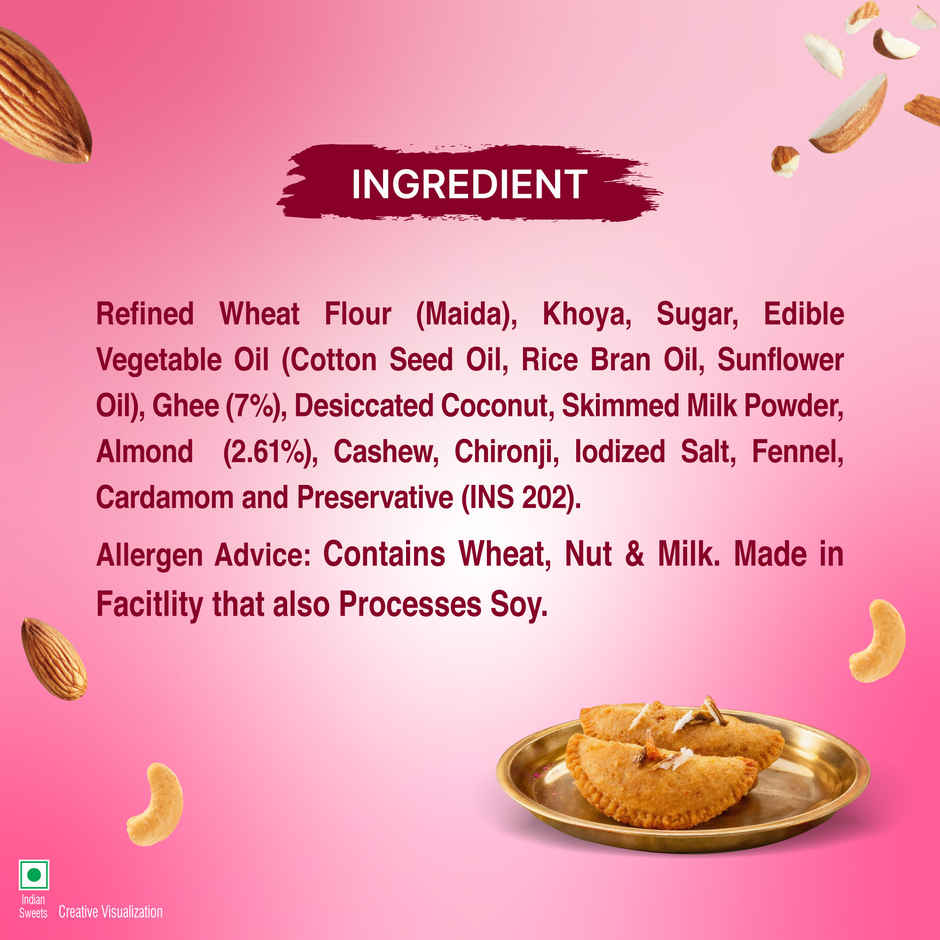 UNIBIC Swaadesi Pure Ghee Badam Gujiya