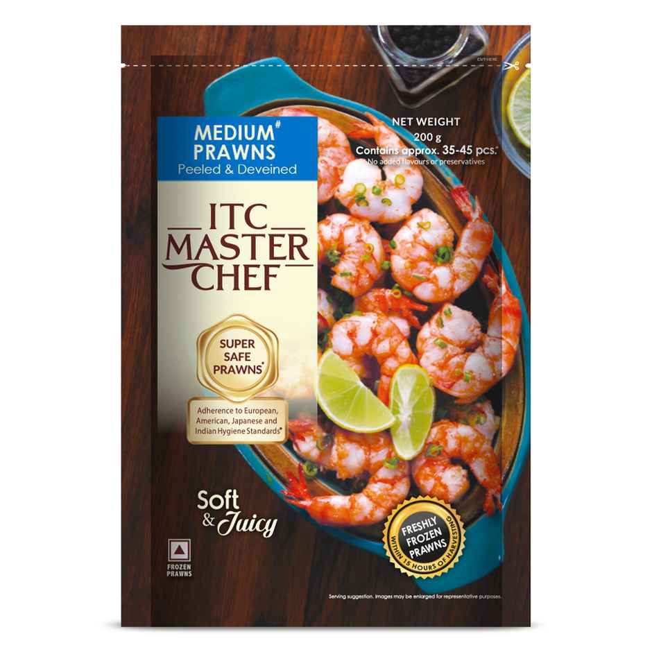 ITC Master Chef Medium Prawns | Freshly Frozen | 15 hours from the Time of Harvesting Combo