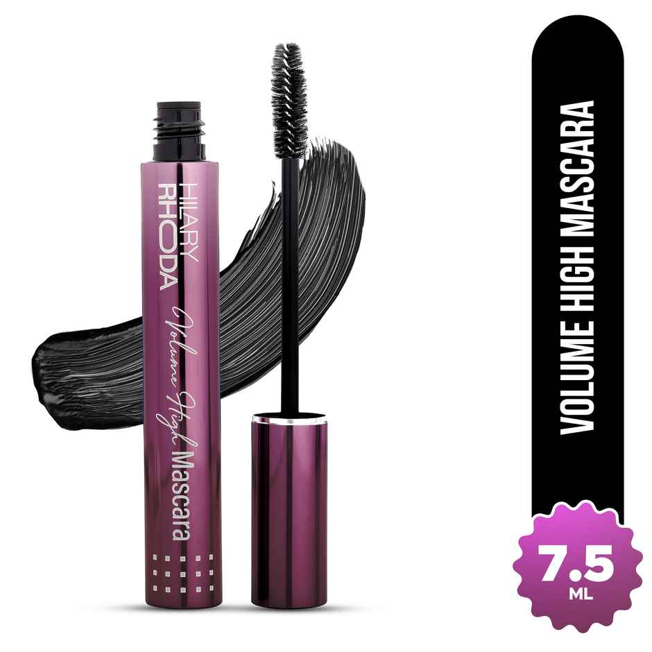 Hilary Rhoda Volume High Mascara | Smudge-free & Water-resistant Mascara | Lash-Lift Effect | Black