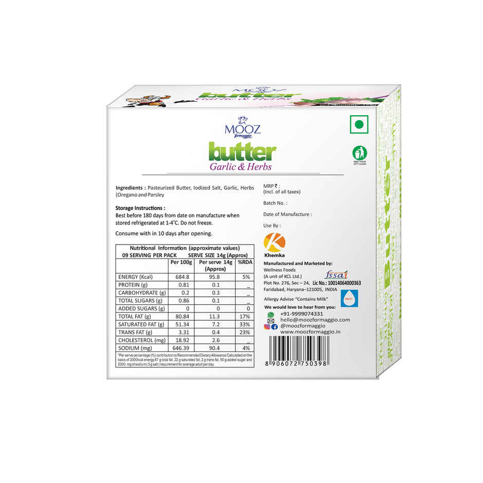 MOOZ Garlic & Herbs Butter