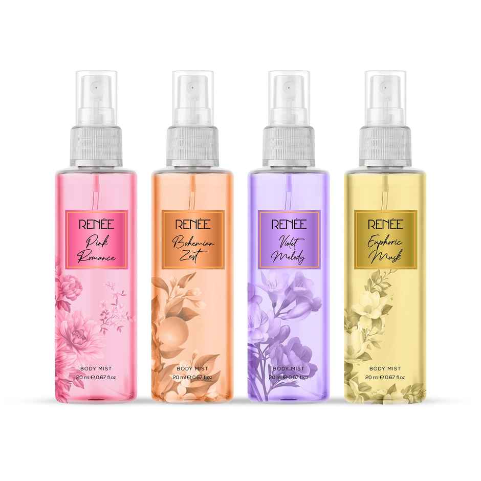 Renee Body Mist Pack Of 4, 20 Ml Each