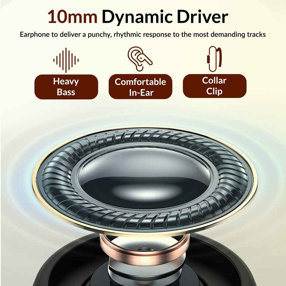 Aroma Wired Earphone With Mic 3.5Mm Jack I 10 Mm Drivers For Mobile, Tablet, Laptop I Black