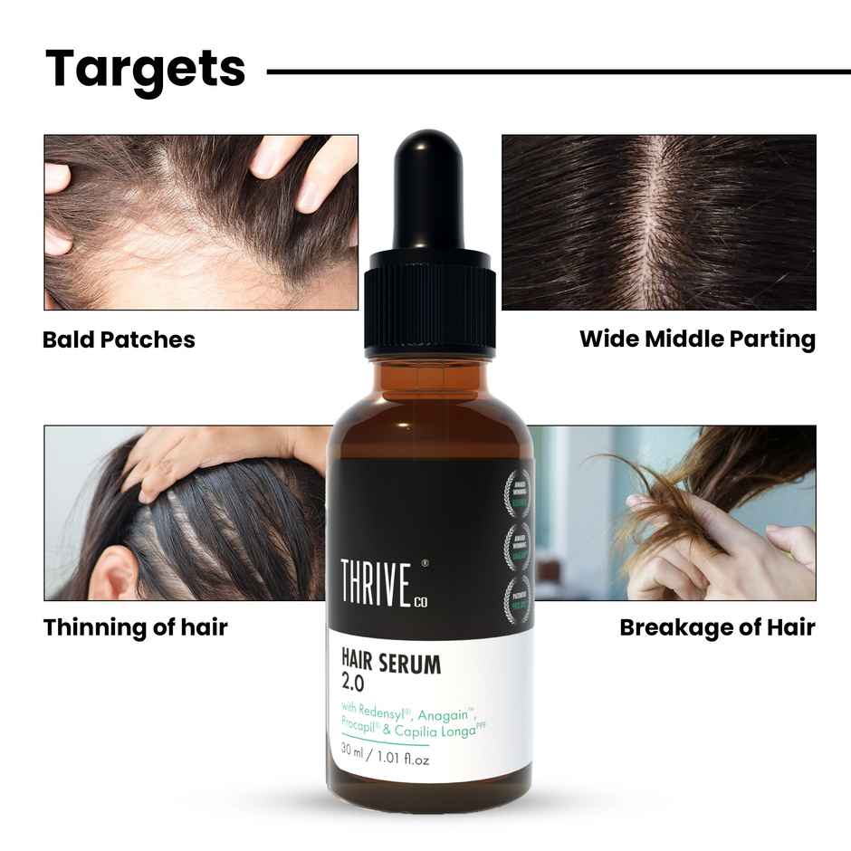 Thriveco Hair Growth Serum 2.0 For Hair Growth & Hair Fall Control