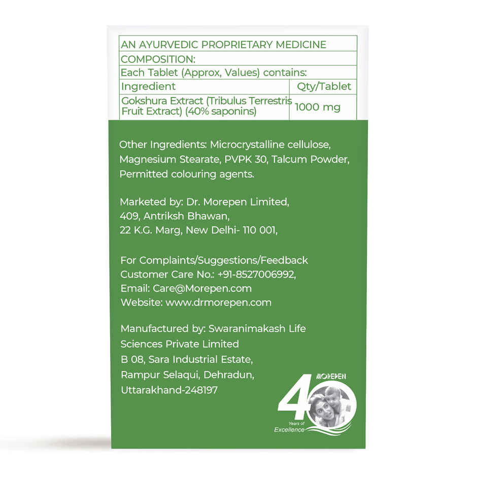 Dr. Morepen Gokshura Tablets Enhances Energy & Performance