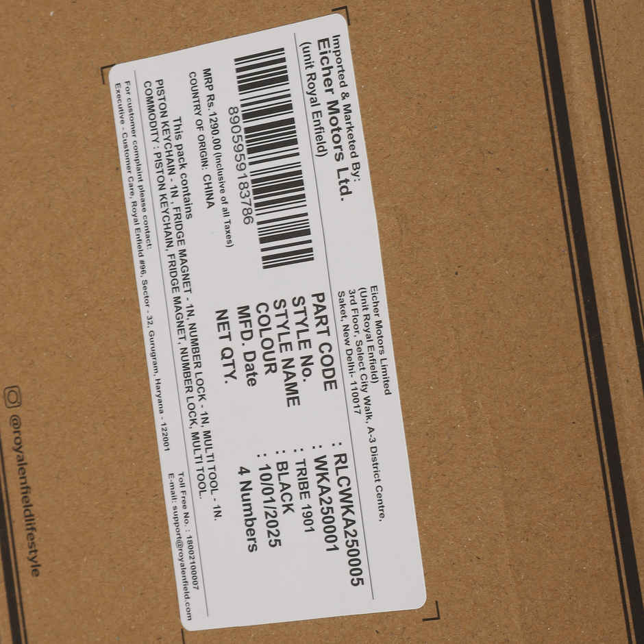 Royal Enfied 1901 Tribe Welcome Kit