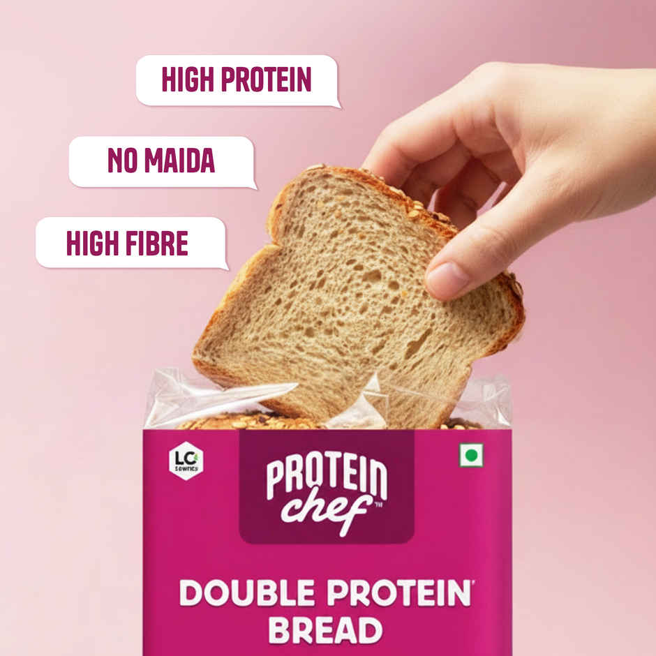 Protein Chef Double Protein Bread	 (270g) & Protein Chef Multigrain Atta (1kg) Combo