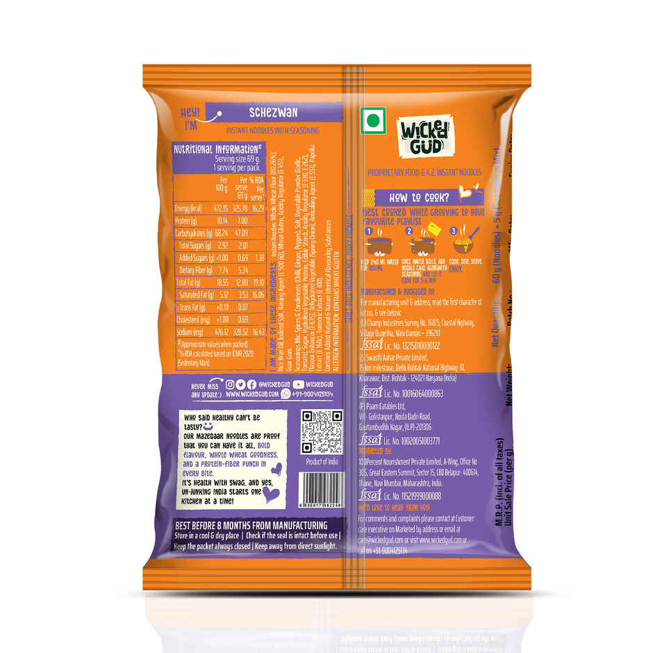 Wickedgud Instant Noodles - Schezwan
