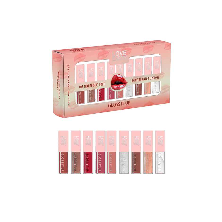Love Earth Lip Gloss | Multicolor | Shiny & Smooth
