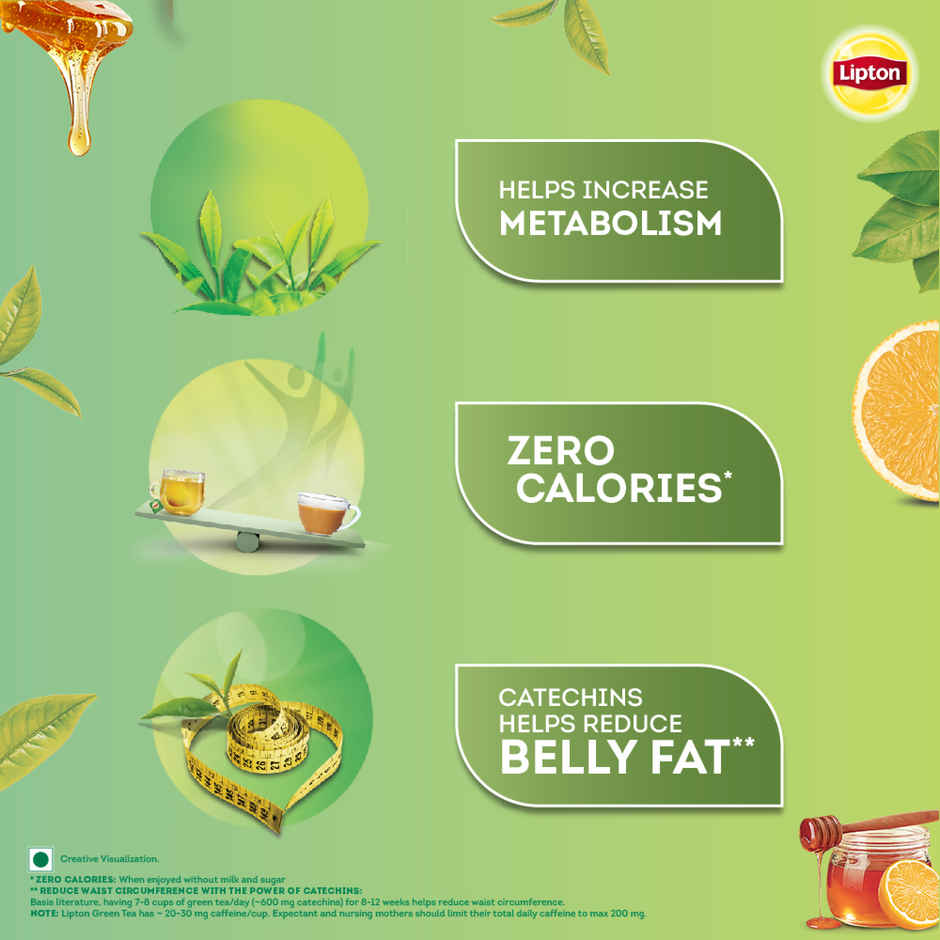 Lipton Honey Lemon Green Tea Bags