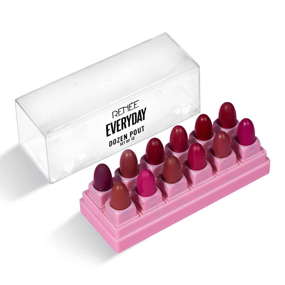 RENEE Everyday Dozen Pout Set Lipsticks