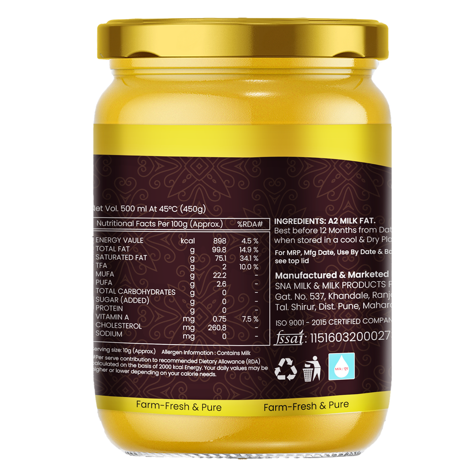 Desi Farms A2 Vedic Cow Ghee