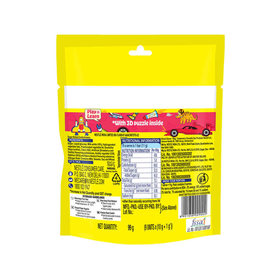 Nestle Milkybar Choo Strawberry Flavour Sharebag Combo 