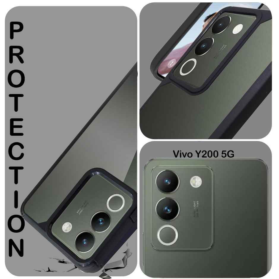 Artistque Case for Vivo Y200 5g | TPU Back Cover - Transparent Shockproof