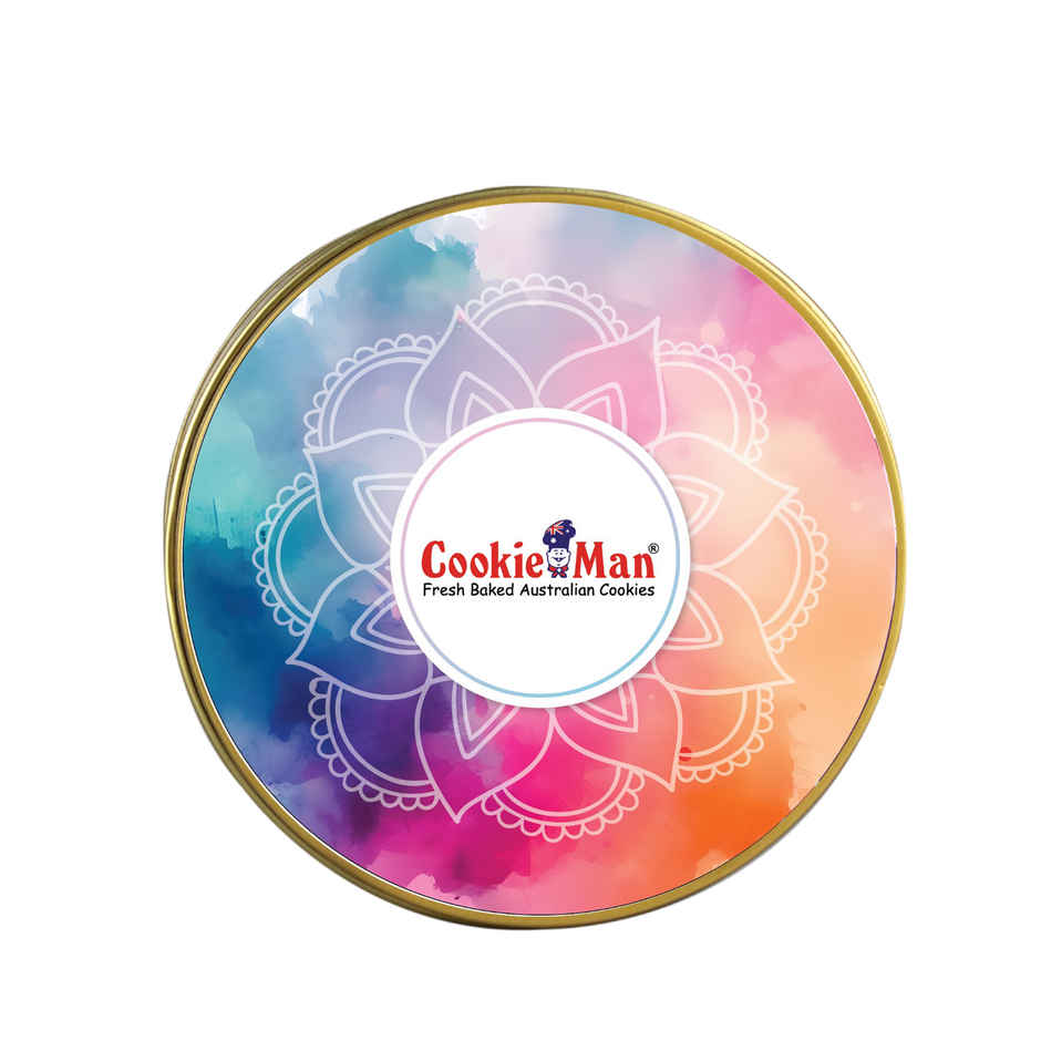 Cookie Man Celebration Festive Gift Tin | Paan & Thandai Cookies Assortment