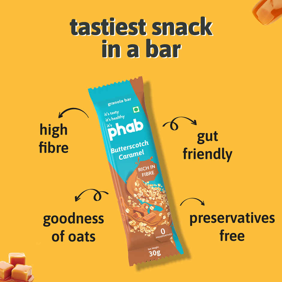 Phab Granola Bar Butterscotch Caramel Combo