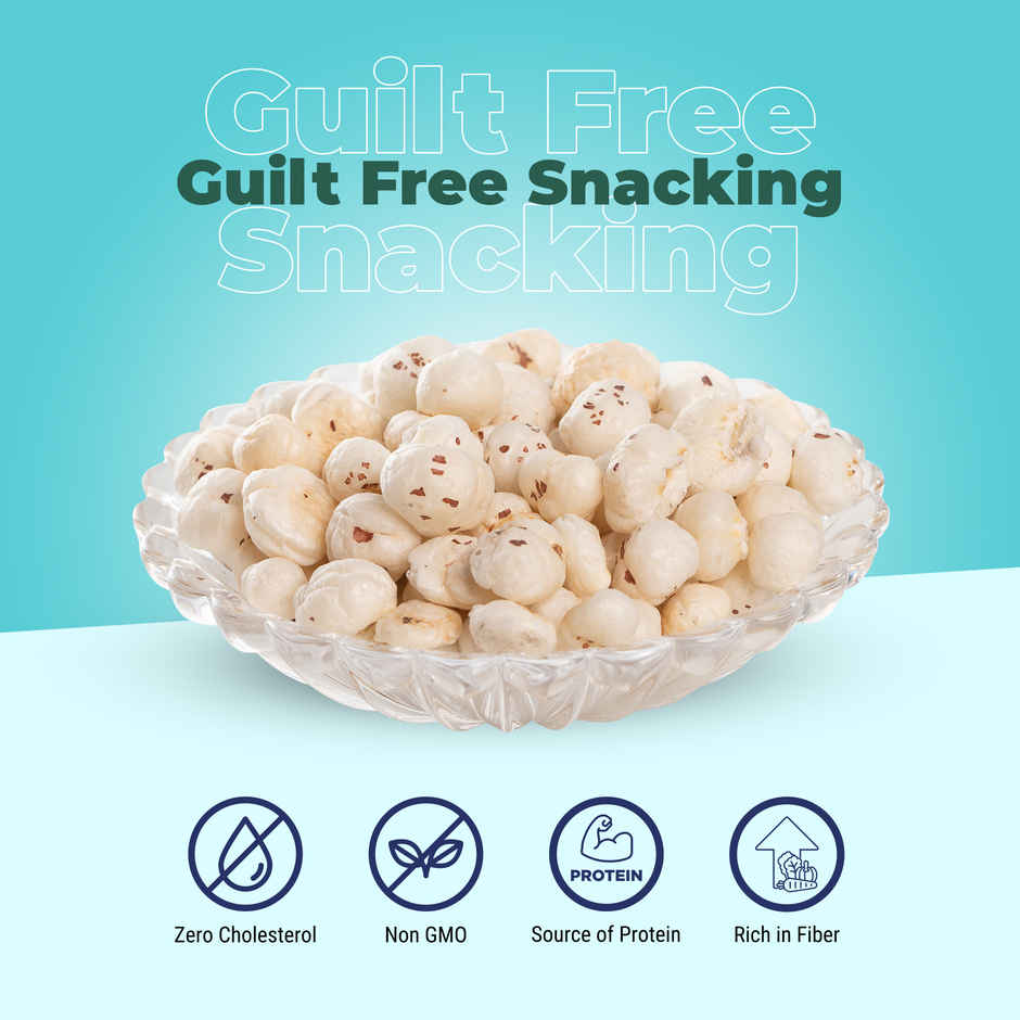 Happilo Premium Natural Makhana | Foxnut | Ideal for Fasting | Healthy Snacks | Vrat