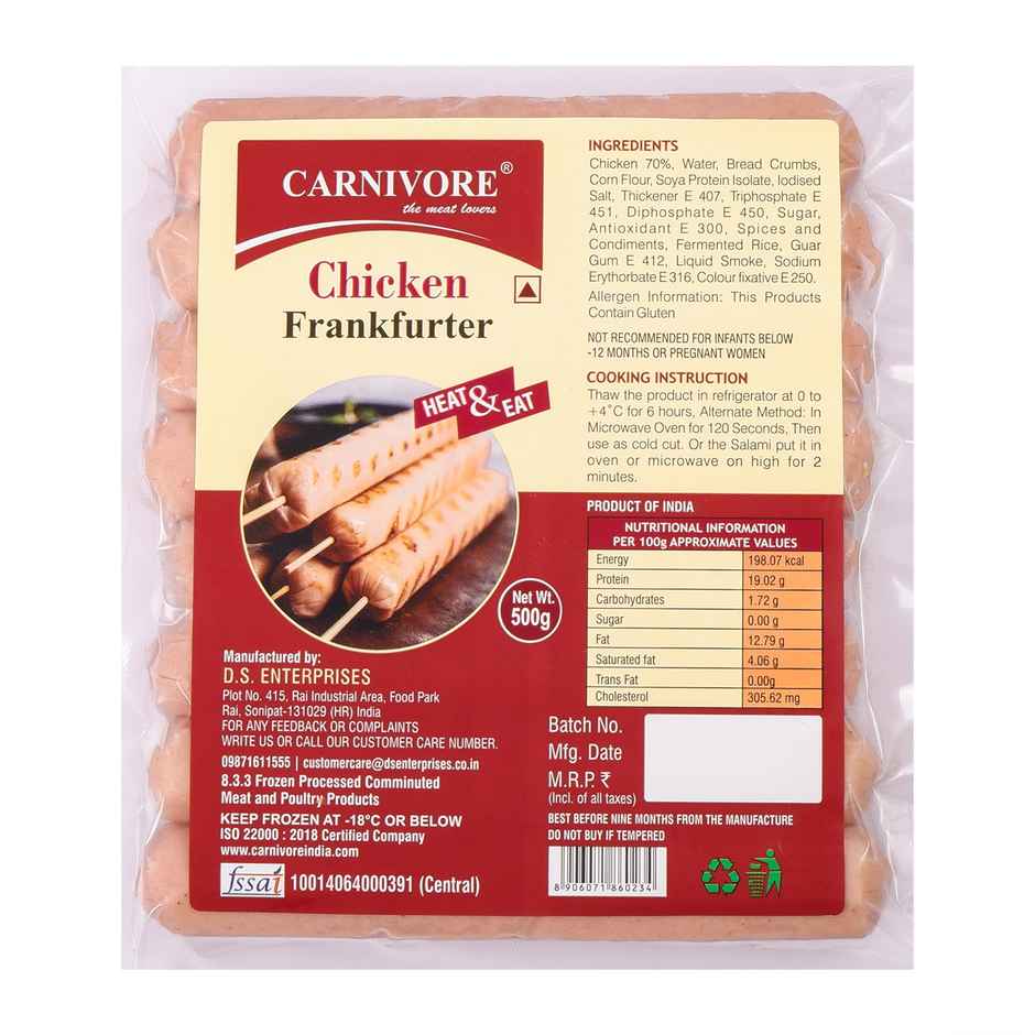 Carnivore Chicken Frank Furter