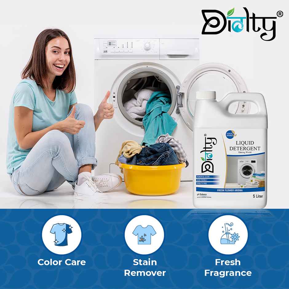 Diolty Fresh Top & Front Load Washing Machine Detergent Liquid