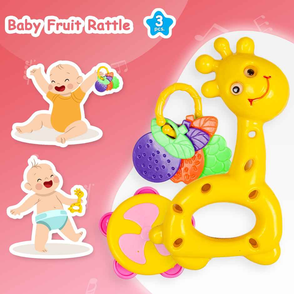 Ratna's Baby Fruit Rattle | 3 Pcs