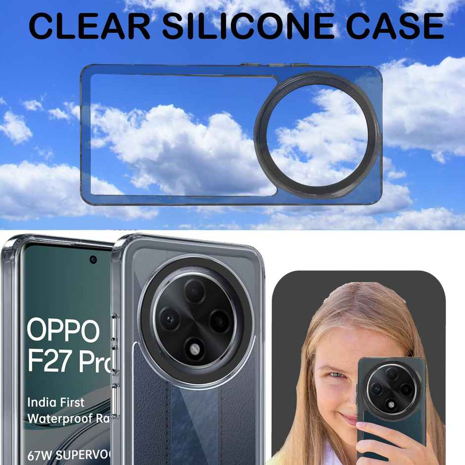 Artistque Case for Oppo F27 Pro Plus 5g Back Cover - ultra Stylish Transparent Tpu Cover