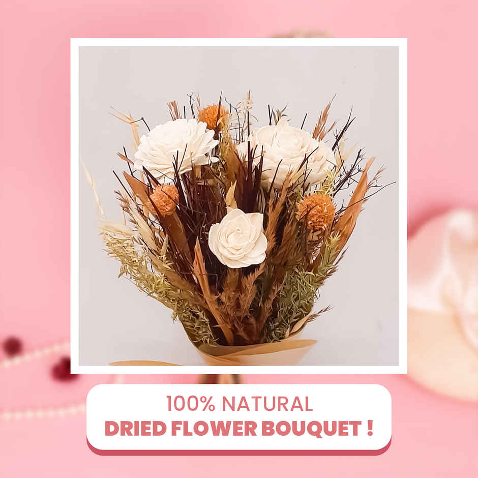 Autumn Whisper Natural Dried Flower Bouquet | Eternal Blooms