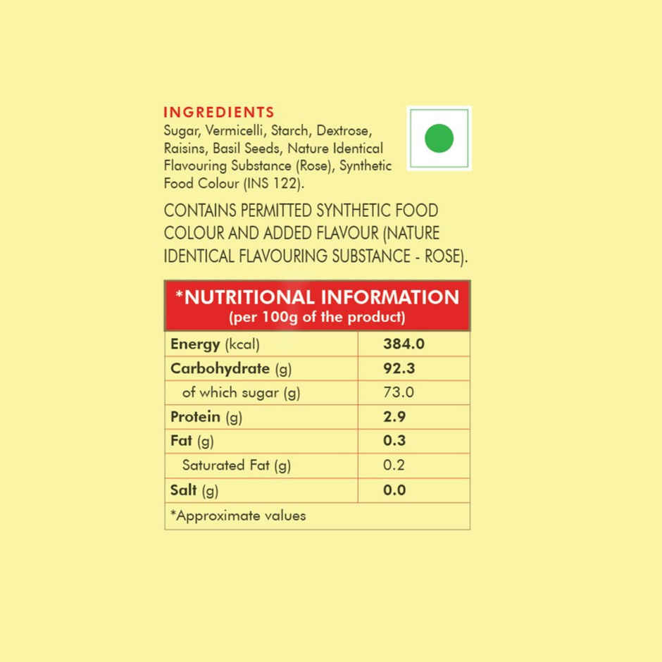 Weikfield Falooda Mix Rose Flavour Pouch