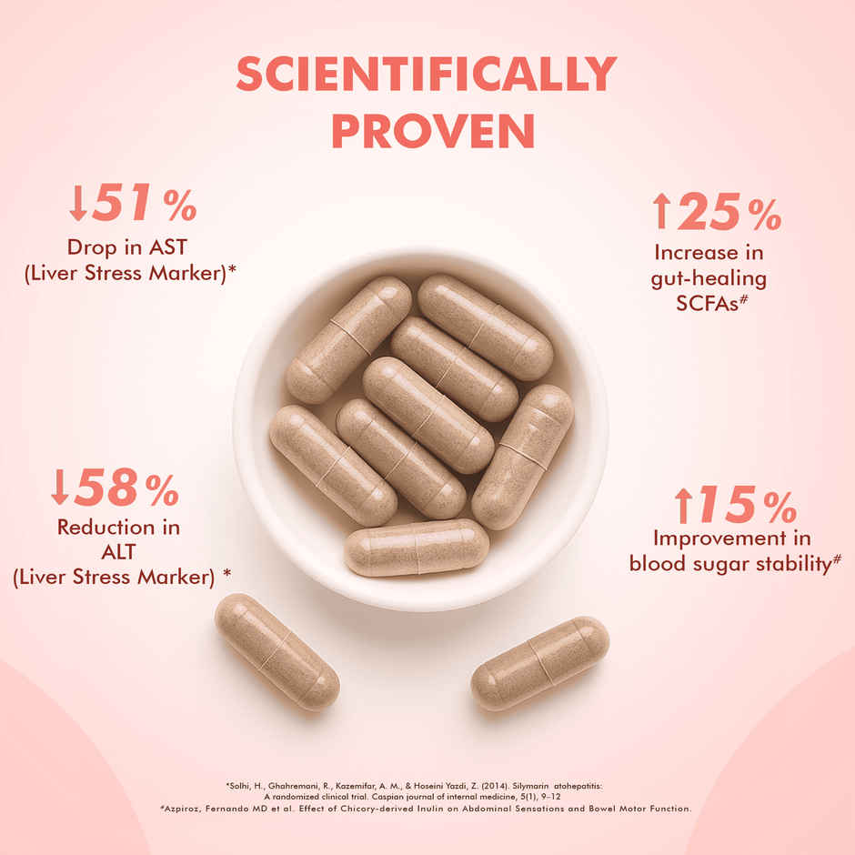 Dr. Morepen Milk Thistle+ Helps in Liver Detox with Extract 21:1