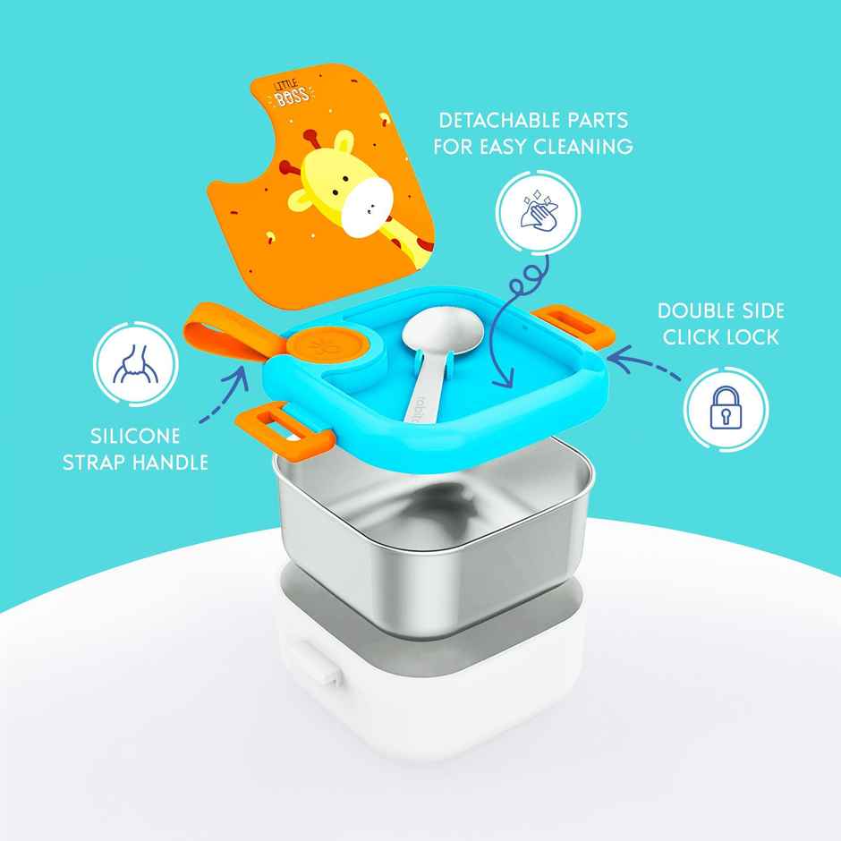 Rabitat Play Date Combo 2.0 | Kids Lunch Box & Water Bottle Gift Set (Food-Grade)