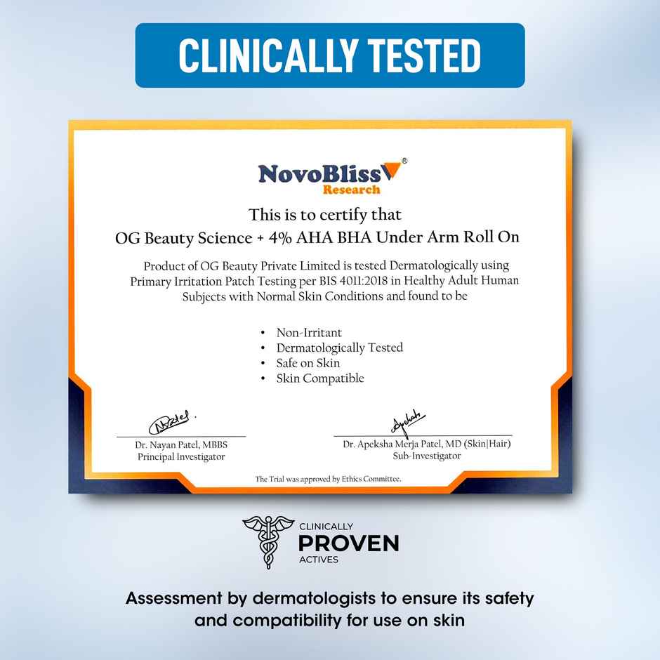 OG Beauty Science+ 4% Aha Bha Under Arm Roll On