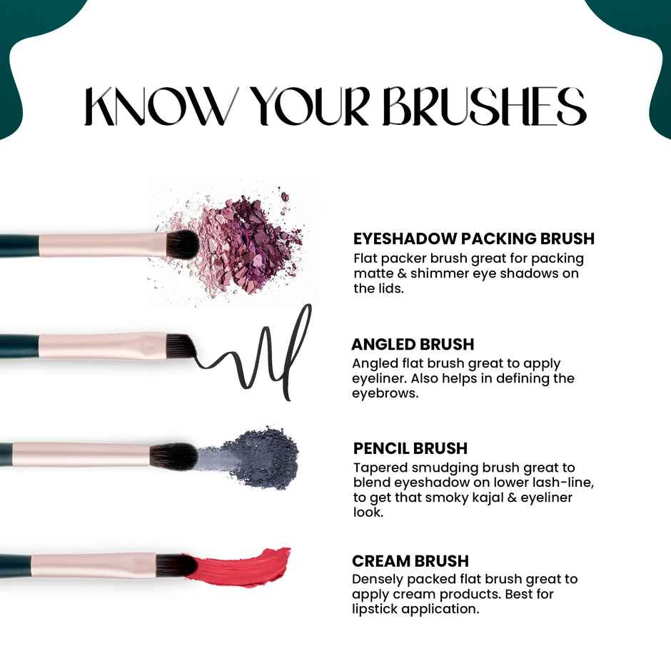 MARS Cosmetics Tools Of Titan Brush Set Of 8 With Holder | Pack Of 8