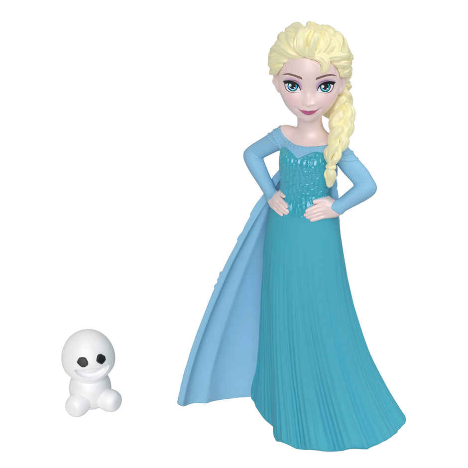 Disney Frozen Elsa Small Doll with Friend Figure Accessory and Stickers Inspired by Disney Movie