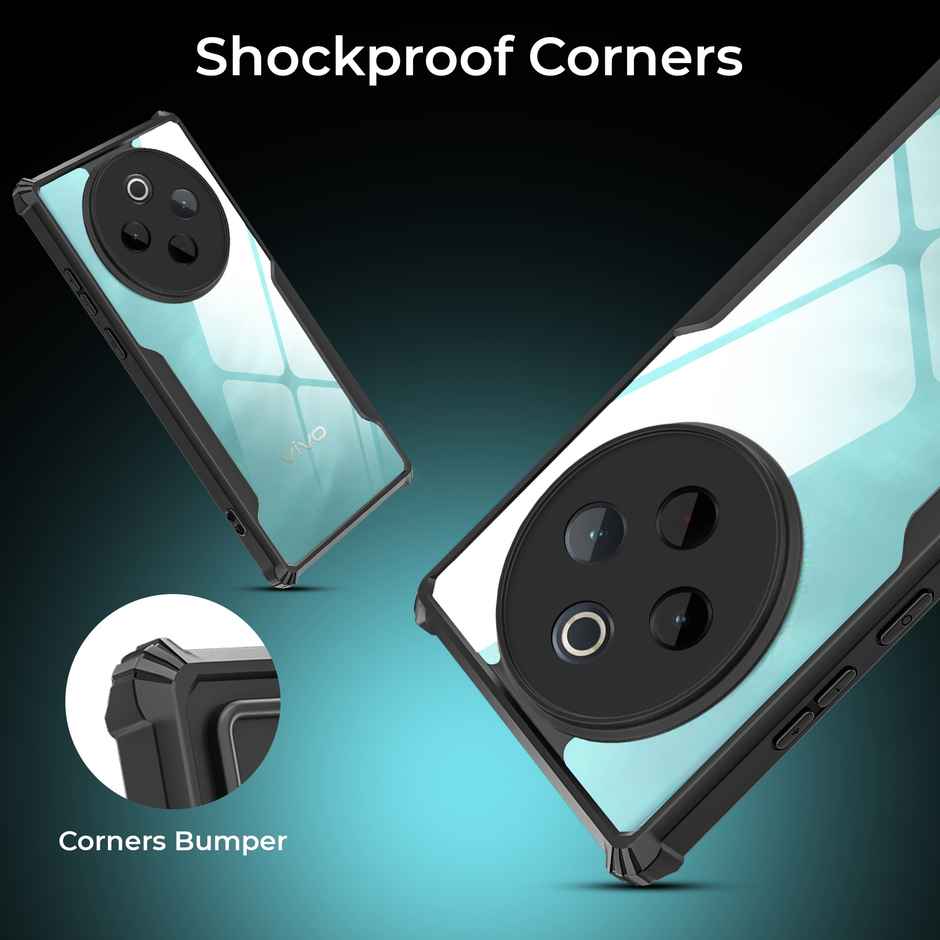 Artistque Case for Vivo T4 5G | iQOO Z10 5G Back Cover | Transparent Shockproof TPU Cover