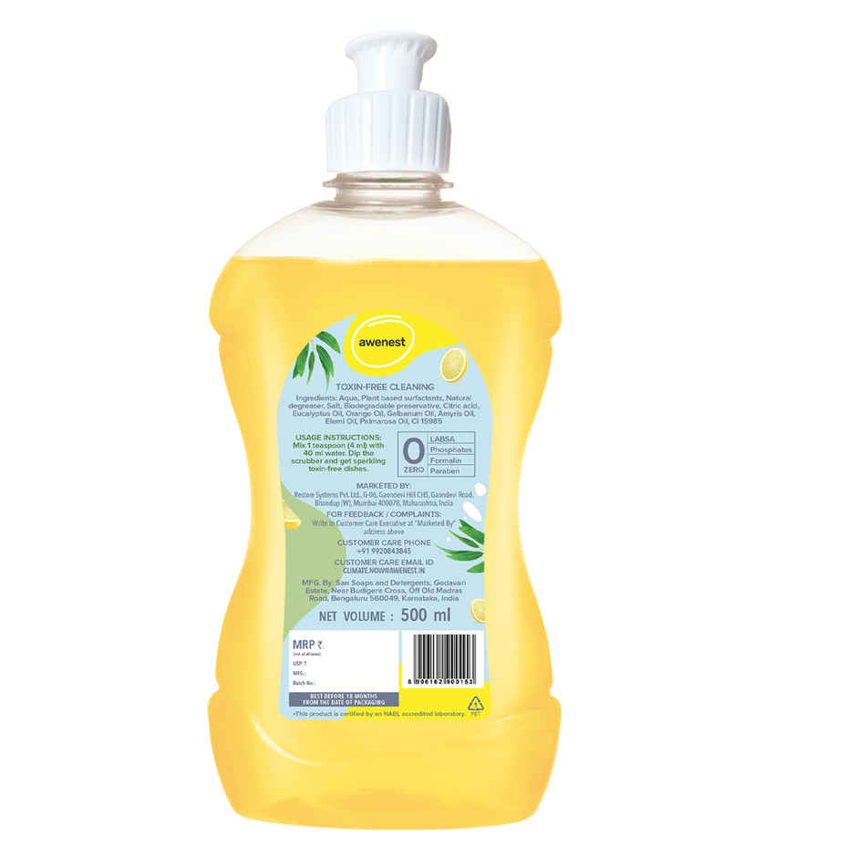 Awenest Plant Based Dishwash Gel | No-toxin