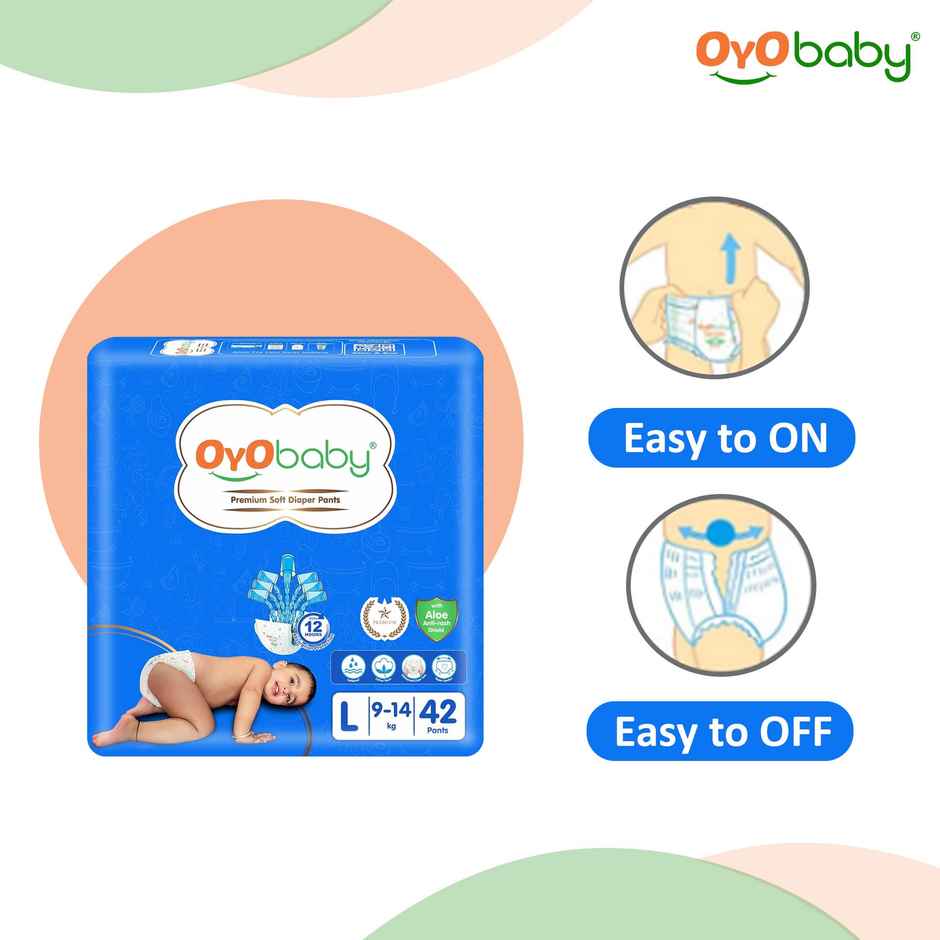 Oyo Baby Diaper For Baby, Kids, New Born Animal Print, Large