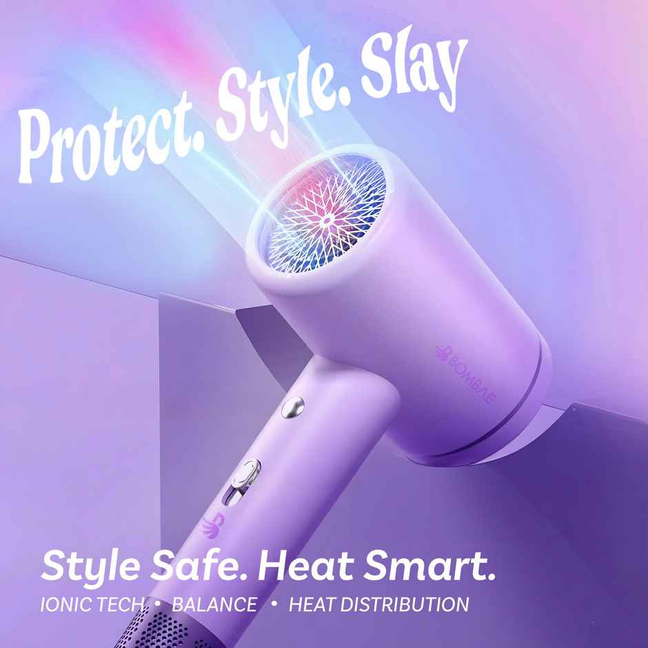 Bombae 5x Faster Ionic Hair Dryer | Headstart | 1600W | Light Purple