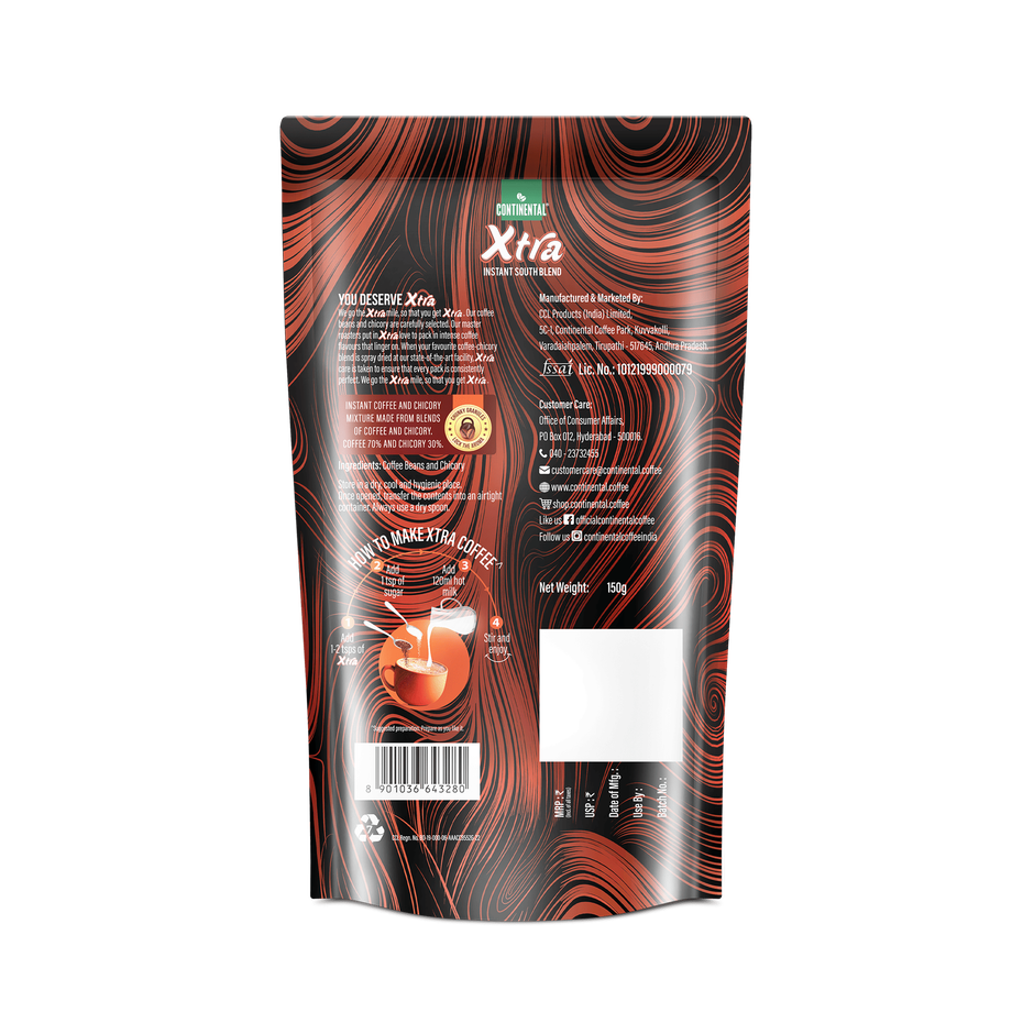 Continental Xtra Instant Strong Coffee - Pouch