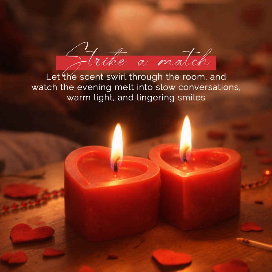 Heart to Heart Romance Candles | Iris