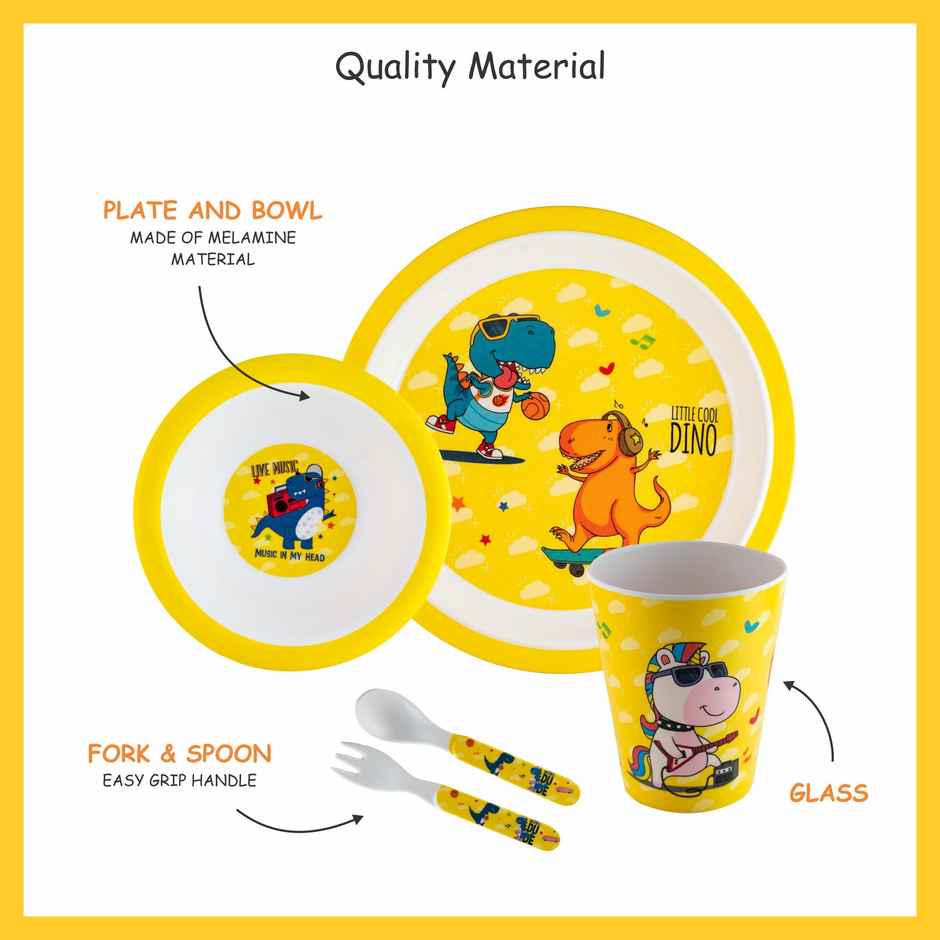 Stehlen Melamine 5 Pcs Feeding Kids Set -Maria Mermaid