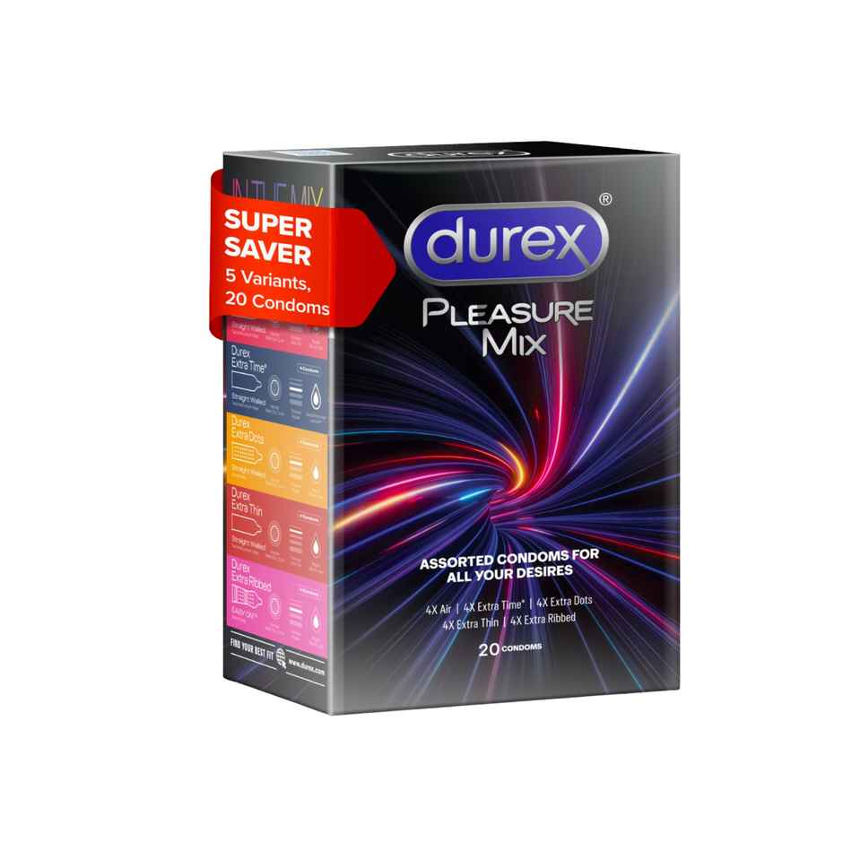 Durex 5 in 1 Pleasure Pack | Assorted Condoms